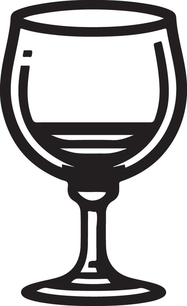 Glash silhouette on illustration. icon glash vector