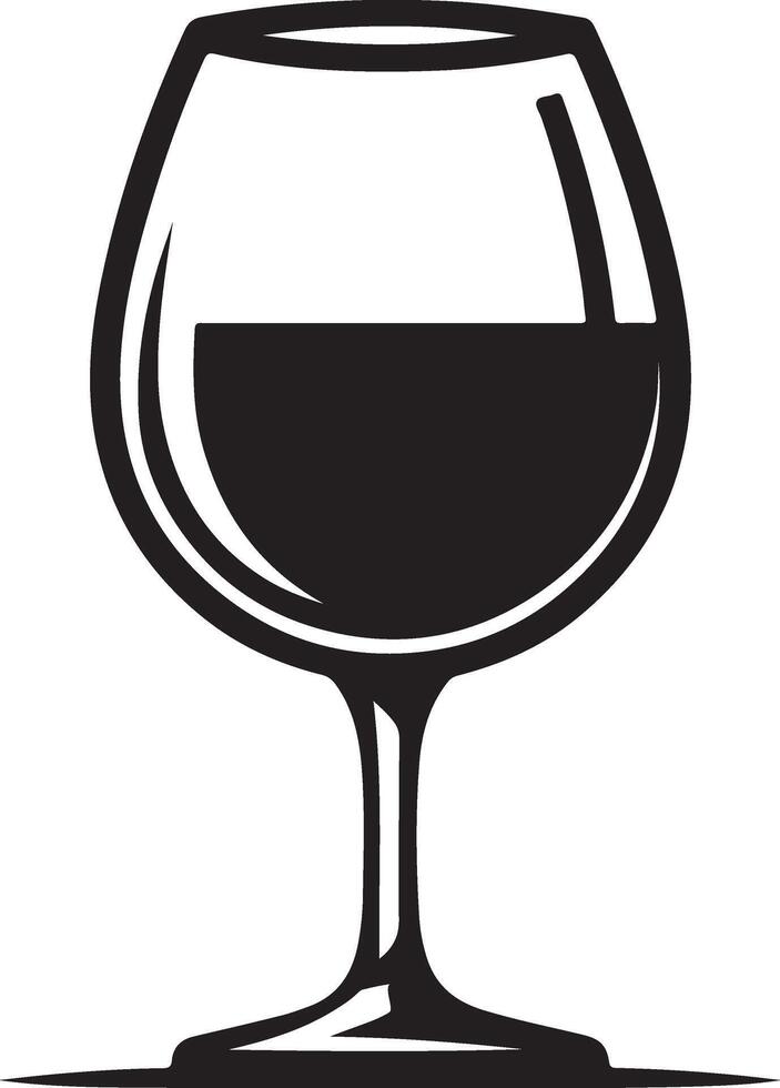 Glash silhouette on illustration. icon glash vector