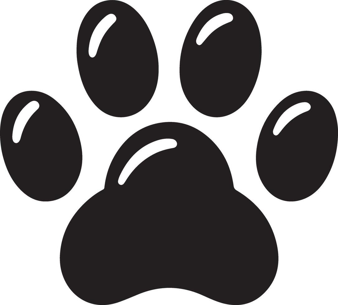 Paw foot trail print of cat. Dog, puppy silhouette animal diagonal tracks for t-shirts, backgrounds vector