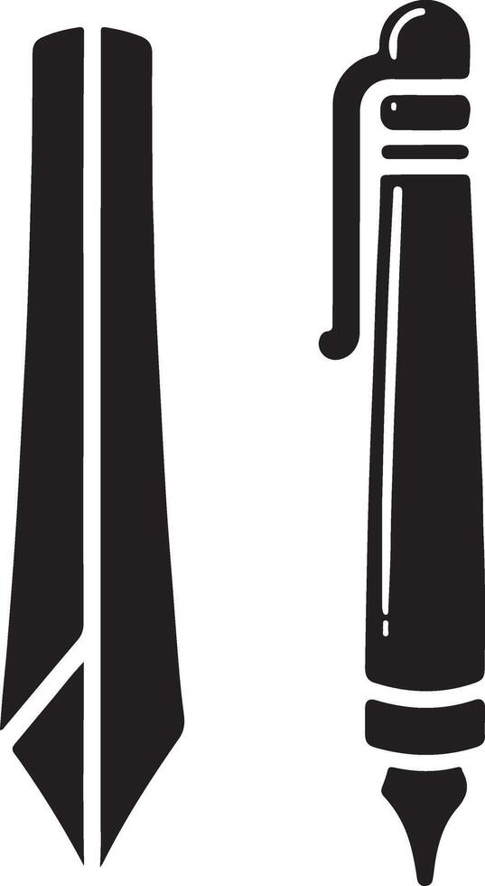 Pen Icon Illustration Isolated On white background vector