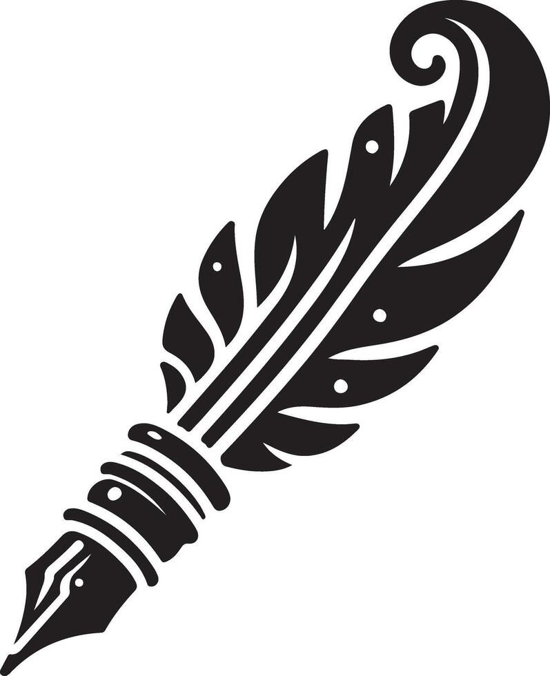 Pen Icon Illustration Isolated On white background vector