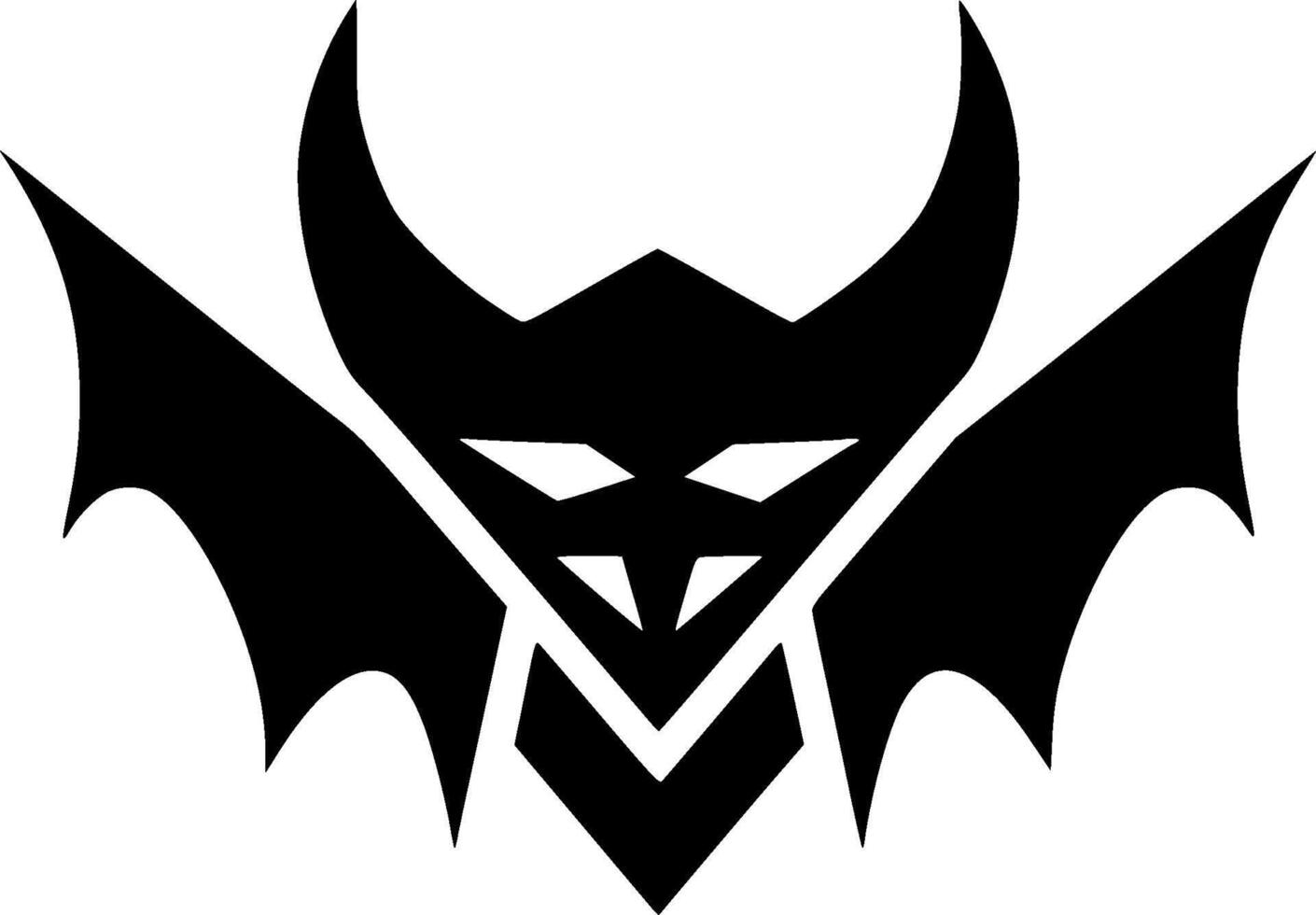 Bat - Minimalist and Flat Logo - illustration vector