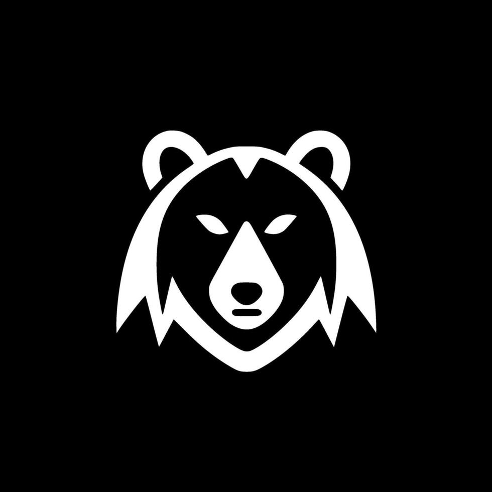 Bear - Minimalist and Flat Logo - illustration vector