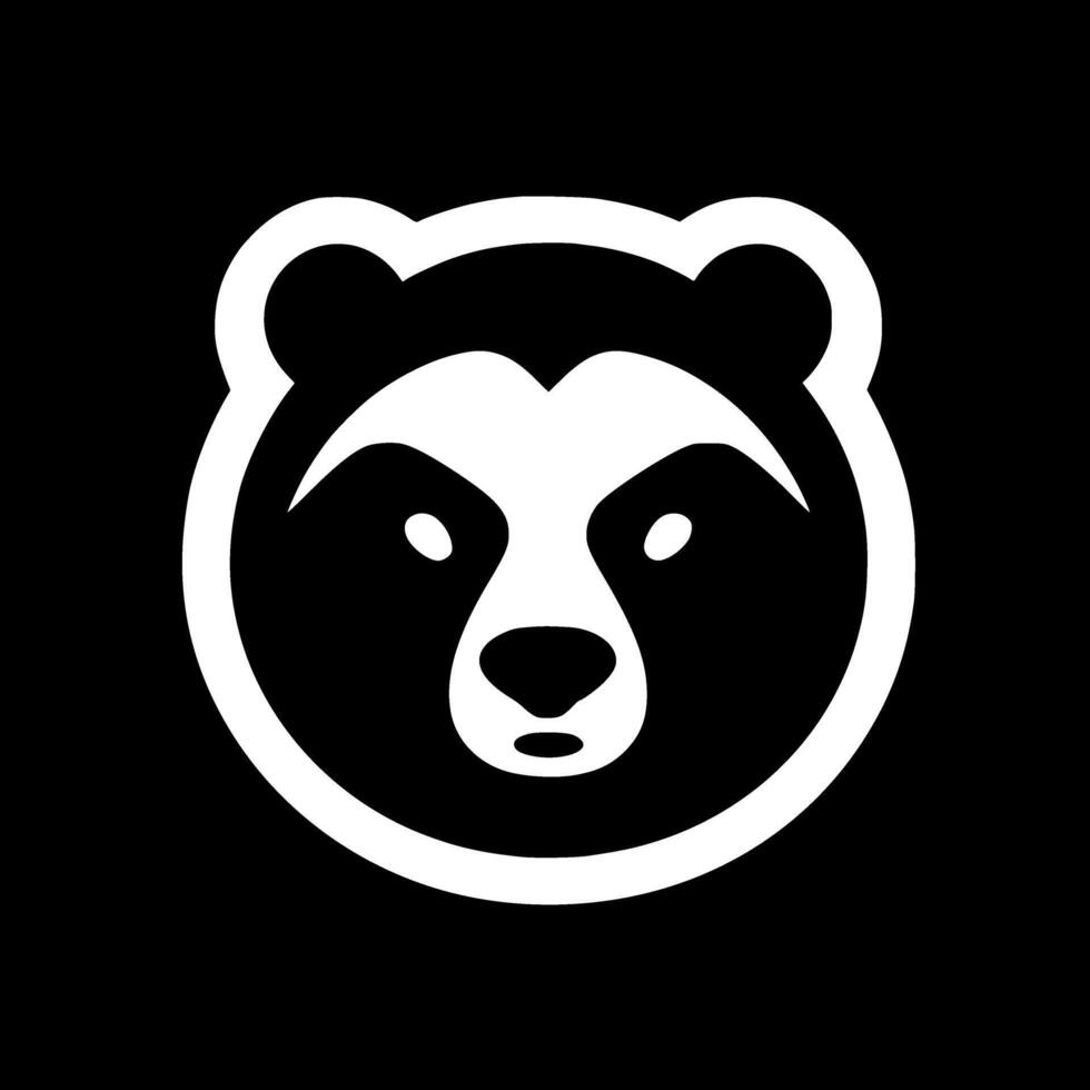 Bear - Minimalist and Flat Logo - illustration vector