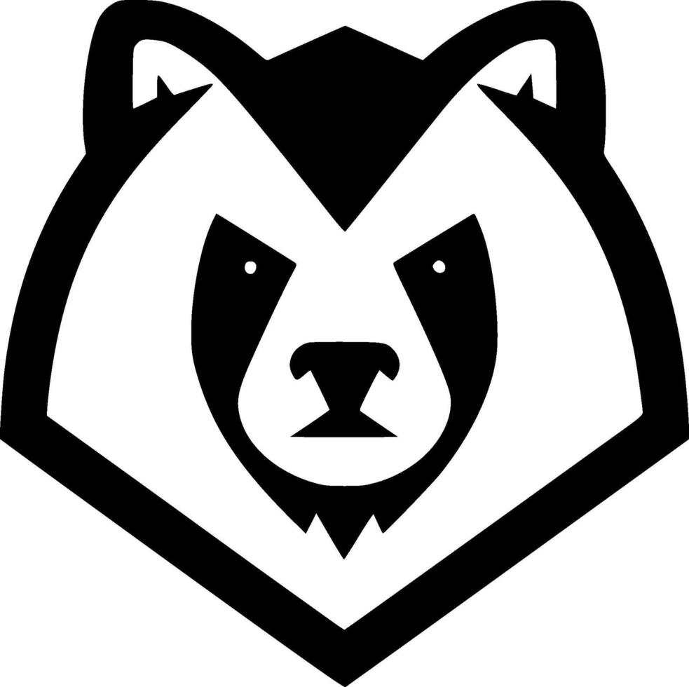 Bear - Minimalist and Flat Logo - illustration vector