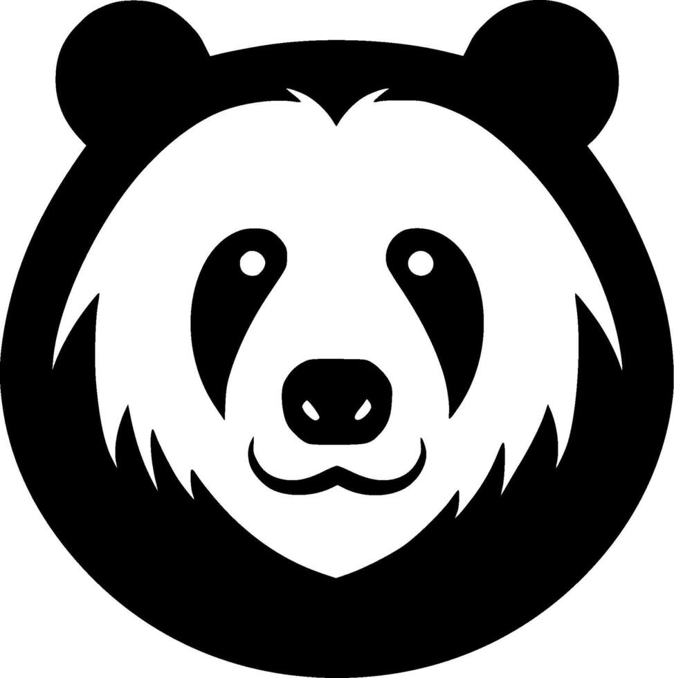 Bear, Minimalist and Simple Silhouette - illustration vector