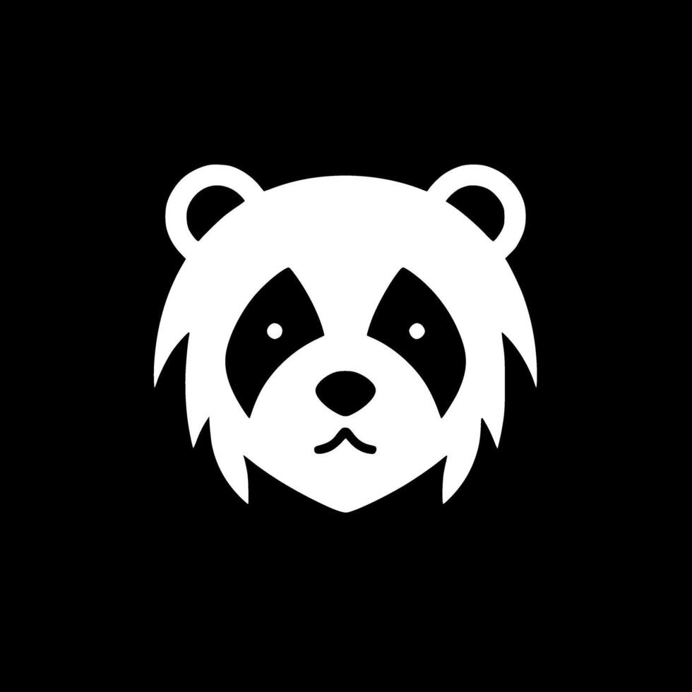 Bear - Black and White Isolated Icon - illustration vector