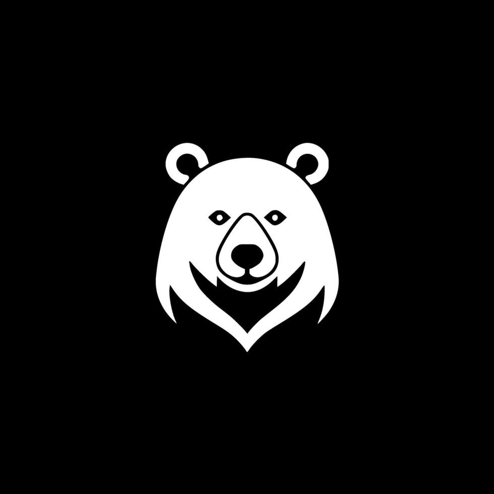 Bear - Minimalist and Flat Logo - illustration vector