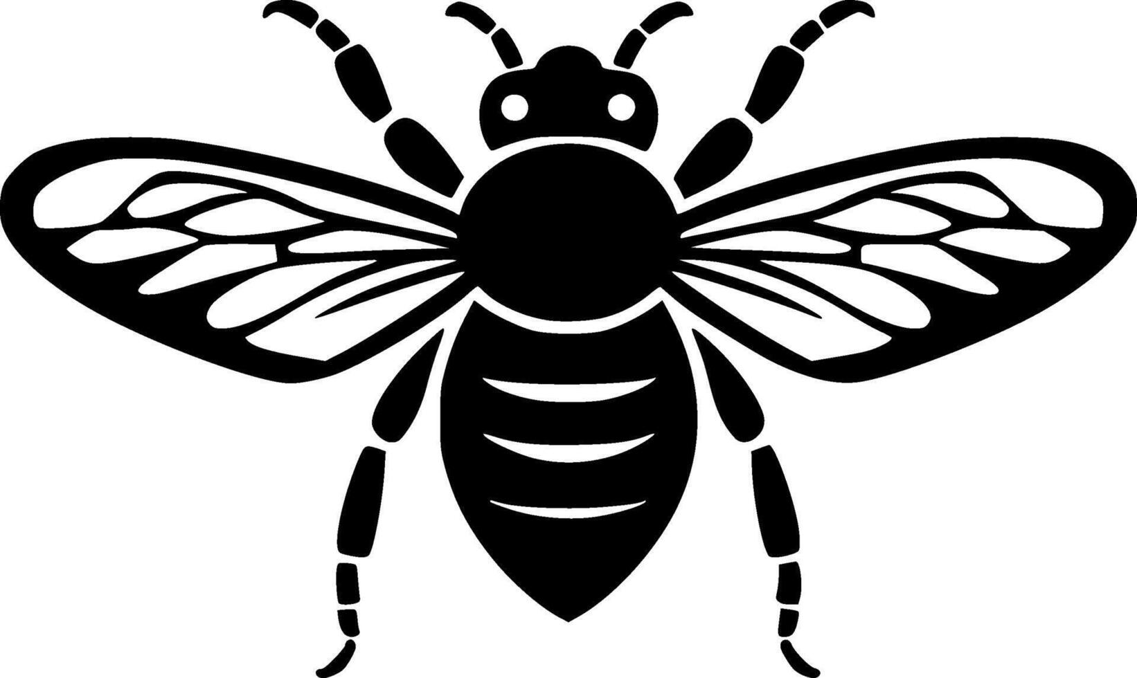 Bee - High Quality Logo - illustration ideal for T-shirt graphic vector