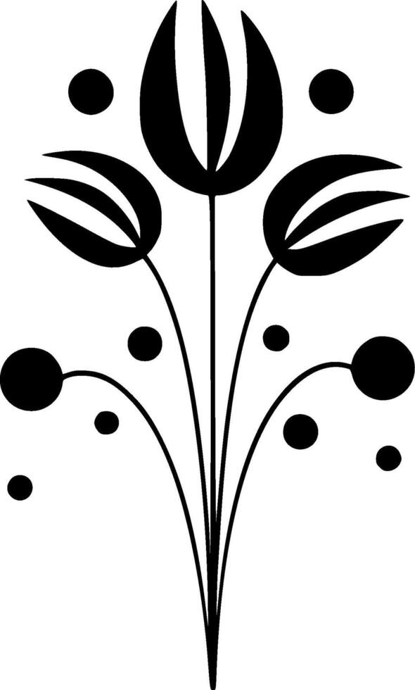 Birth Flower, Minimalist and Simple Silhouette - illustration vector