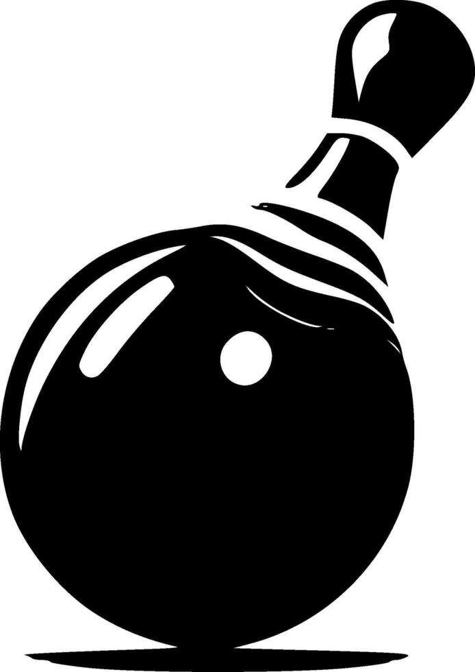 Bowling, Black and White illustration vector
