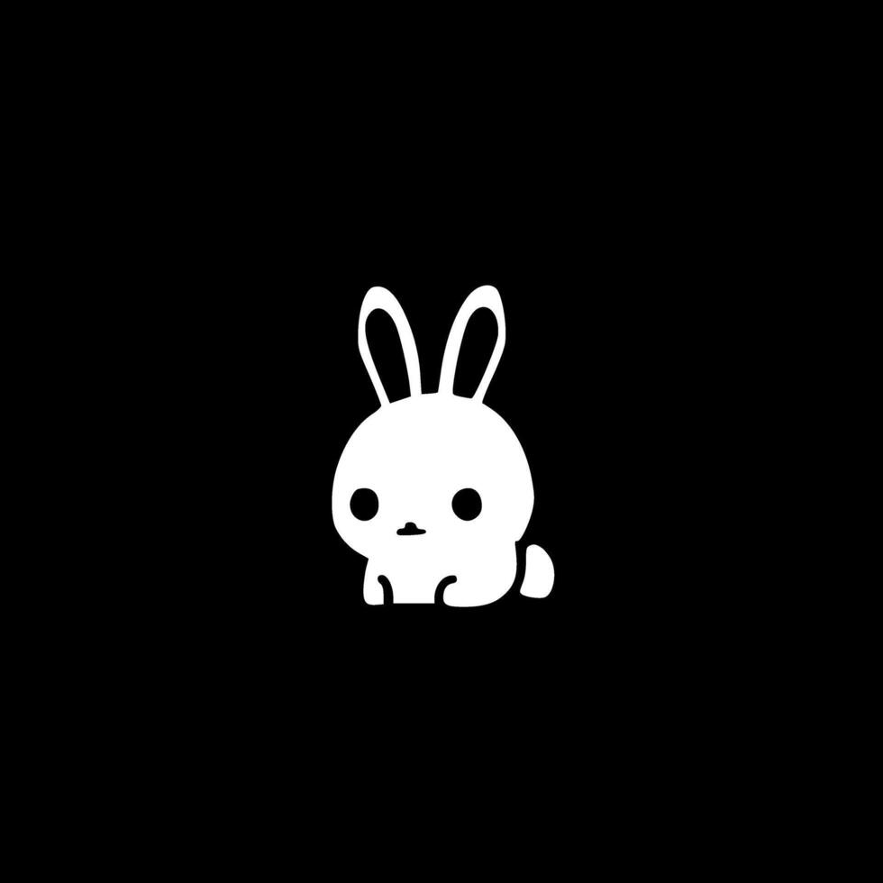 Bunny, Minimalist and Simple Silhouette - illustration vector