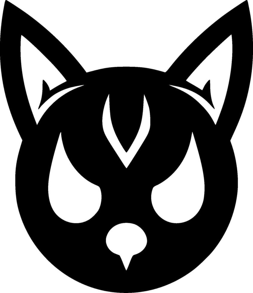 Cat - Minimalist and Flat Logo - illustration vector