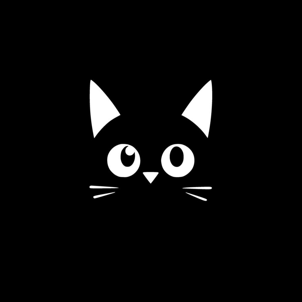 Cat - Minimalist and Flat Logo - illustration vector