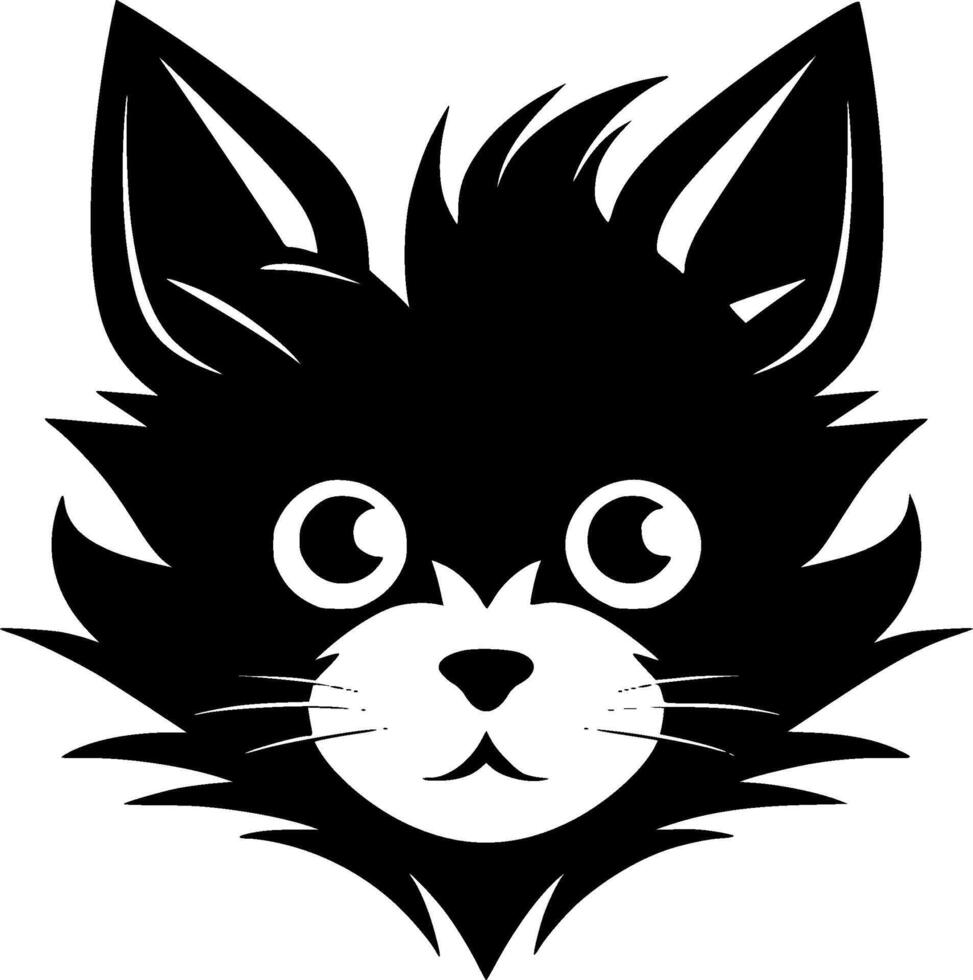 Cat - Minimalist and Flat Logo - illustration vector