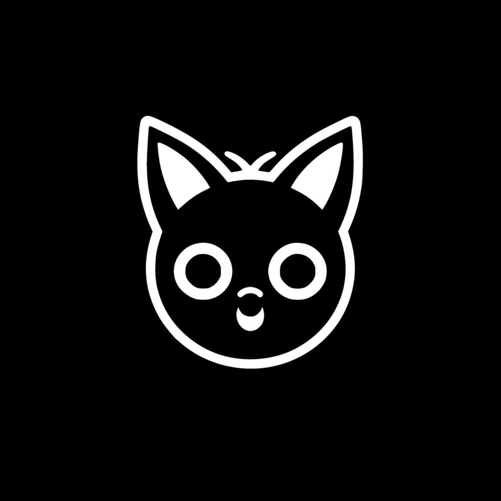 Cat, Black and White illustration vector
