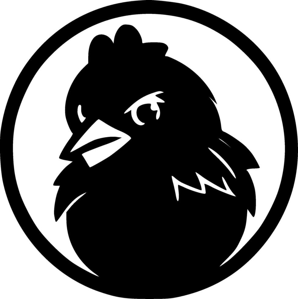Chicken, Minimalist and Simple Silhouette - illustration vector