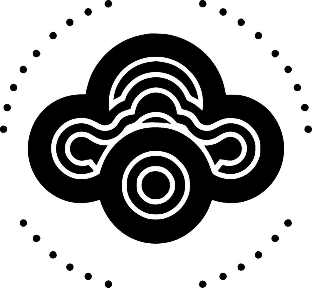 Cloud, Minimalist and Simple Silhouette - illustration vector
