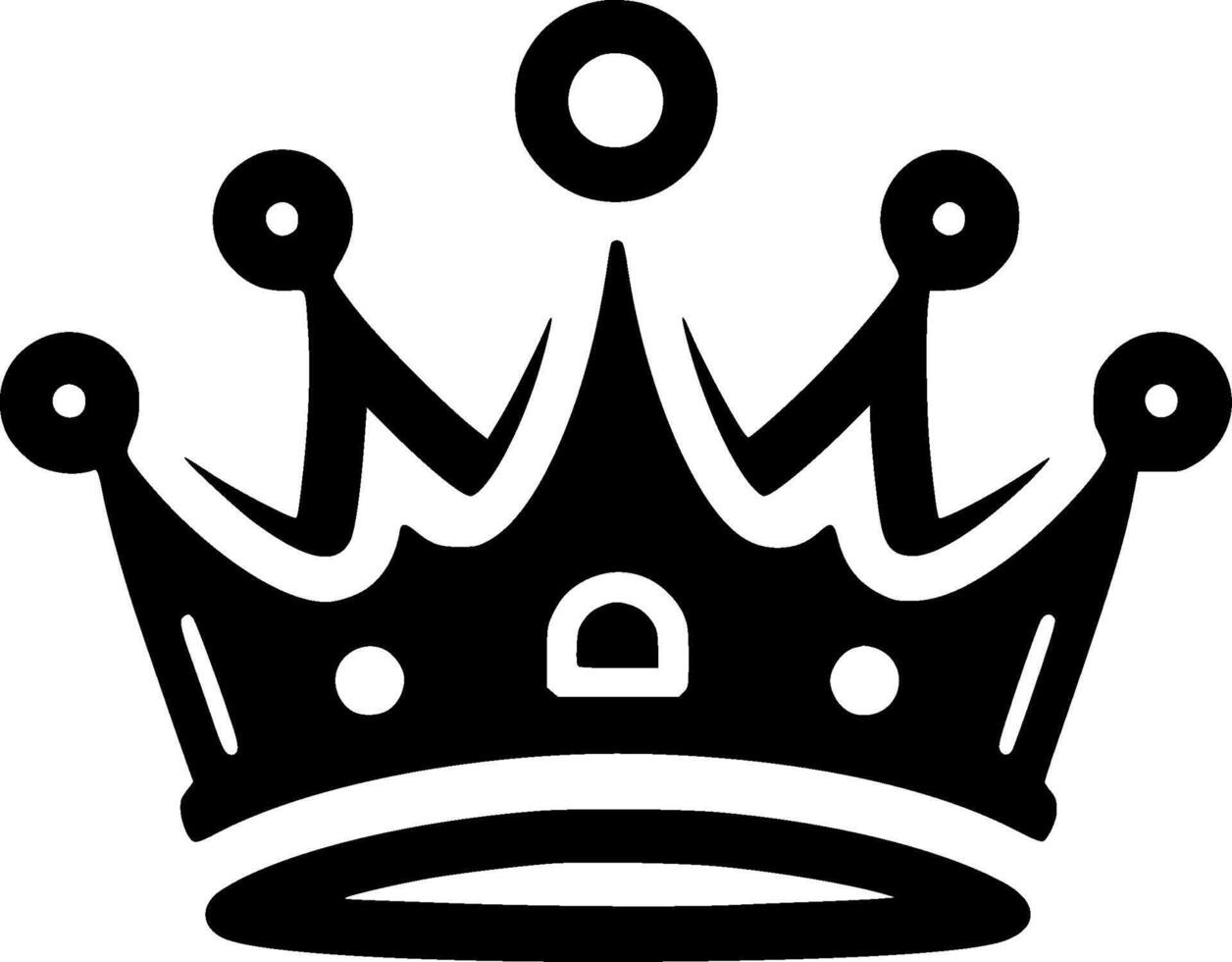 Coronation, Minimalist and Simple Silhouette - illustration vector