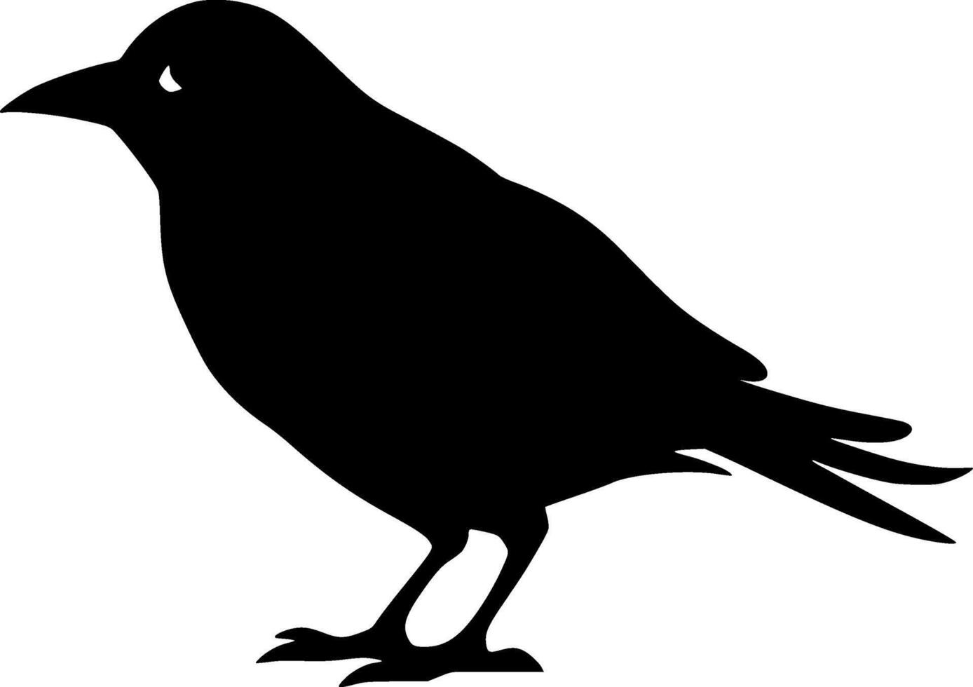 Crow - Minimalist and Flat Logo - illustration vector