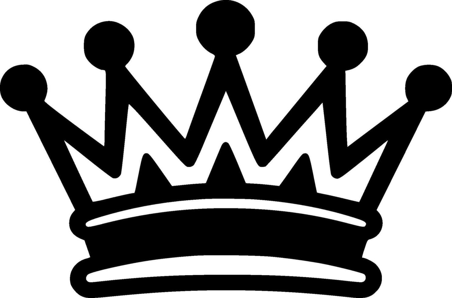 Crown - High Quality Logo - illustration ideal for T-shirt graphic vector