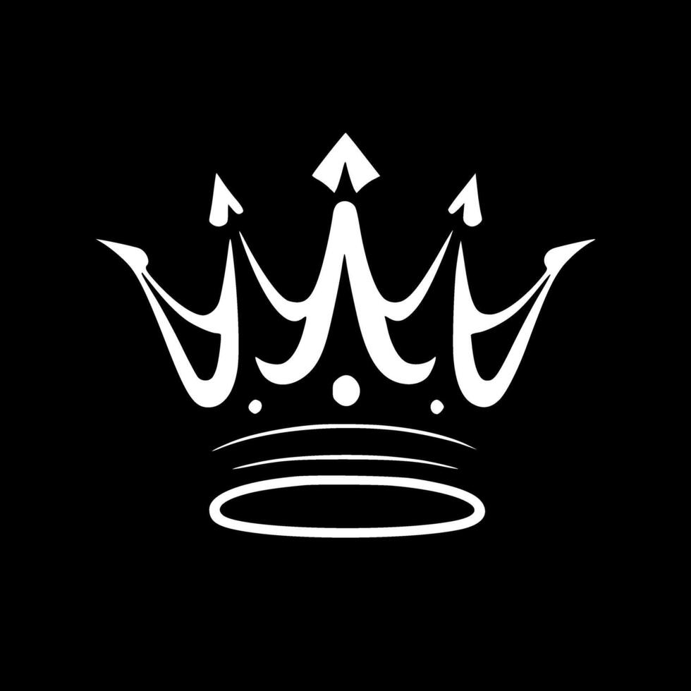 Crown, Minimalist and Simple Silhouette - illustration vector