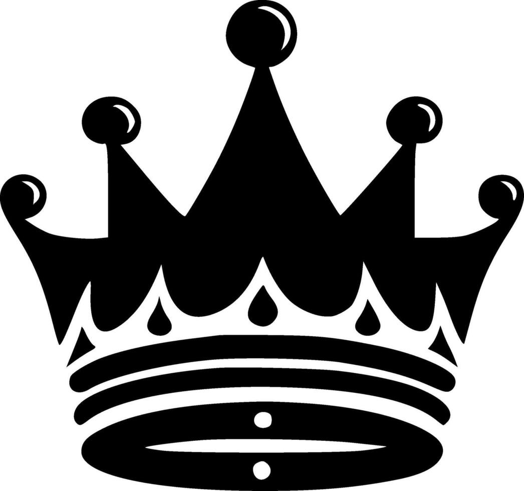 Crown - Minimalist and Flat Logo - illustration vector