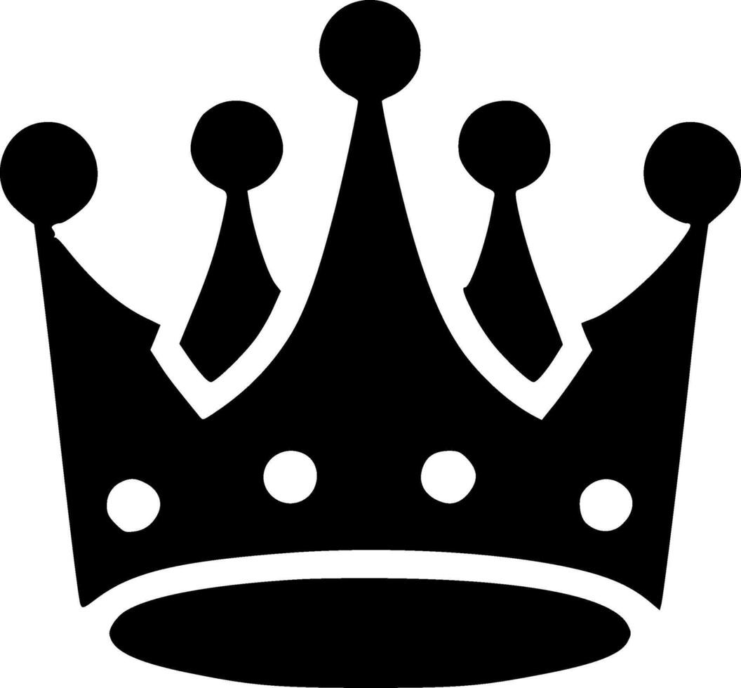 Crown - Minimalist and Flat Logo - illustration vector