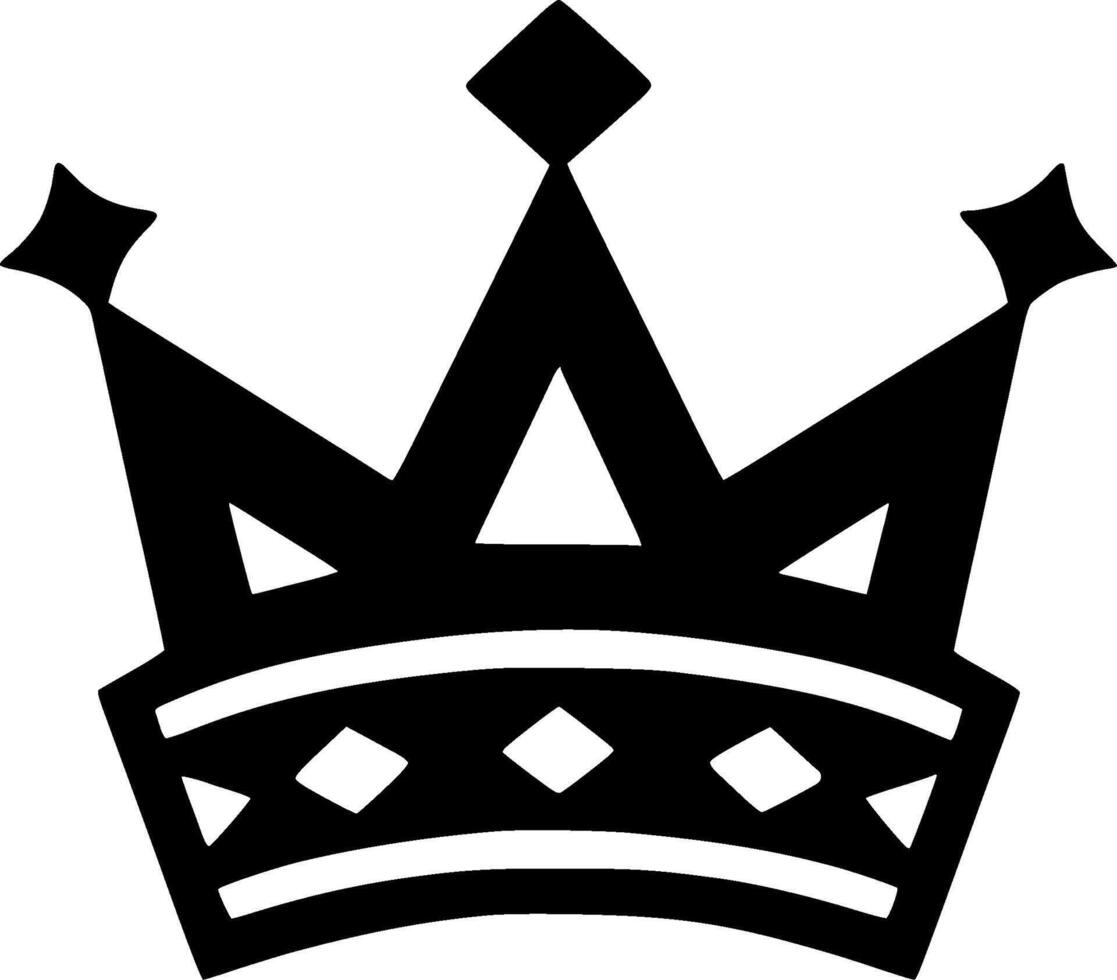 Crown - Minimalist and Flat Logo - illustration vector