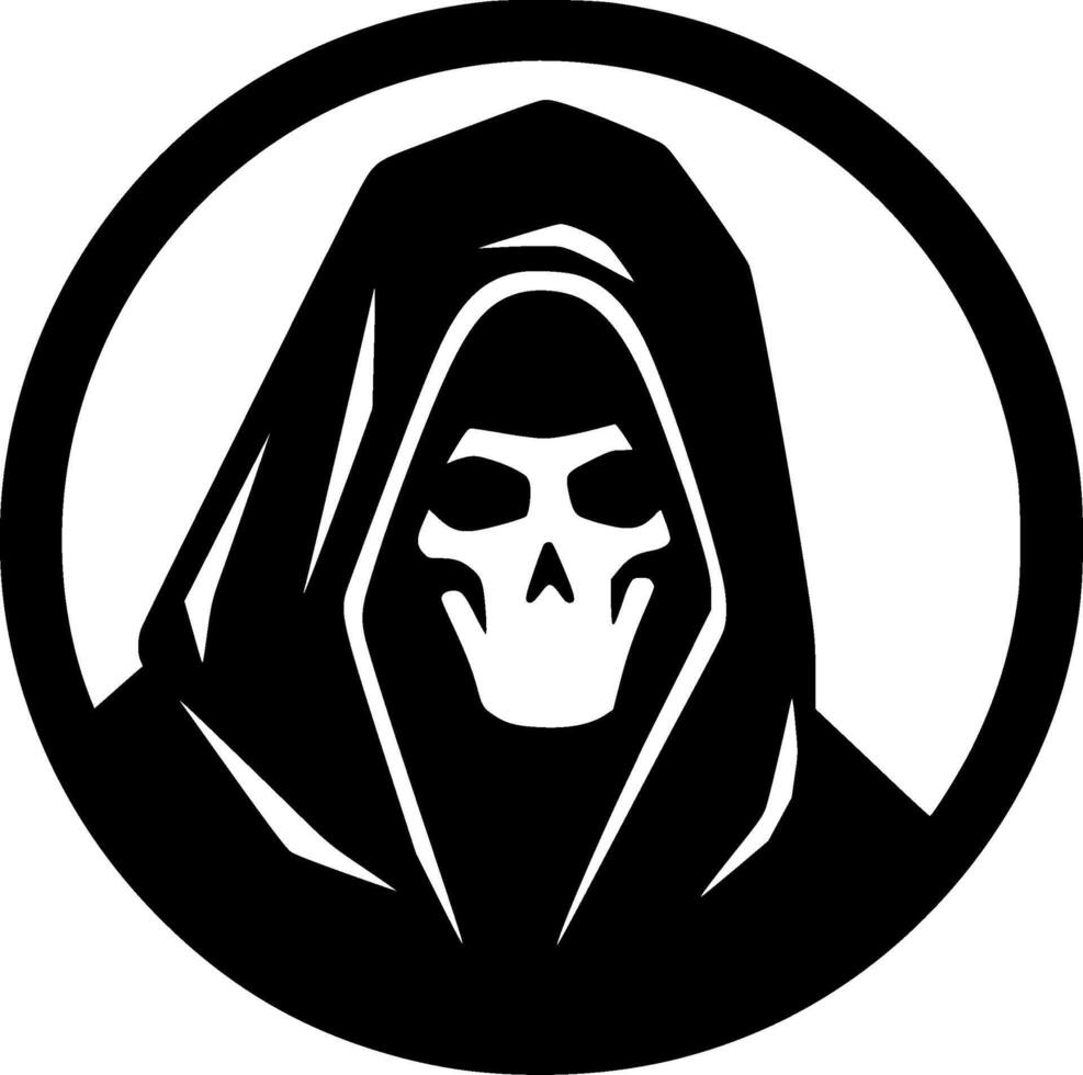 Death, Black and White illustration vector
