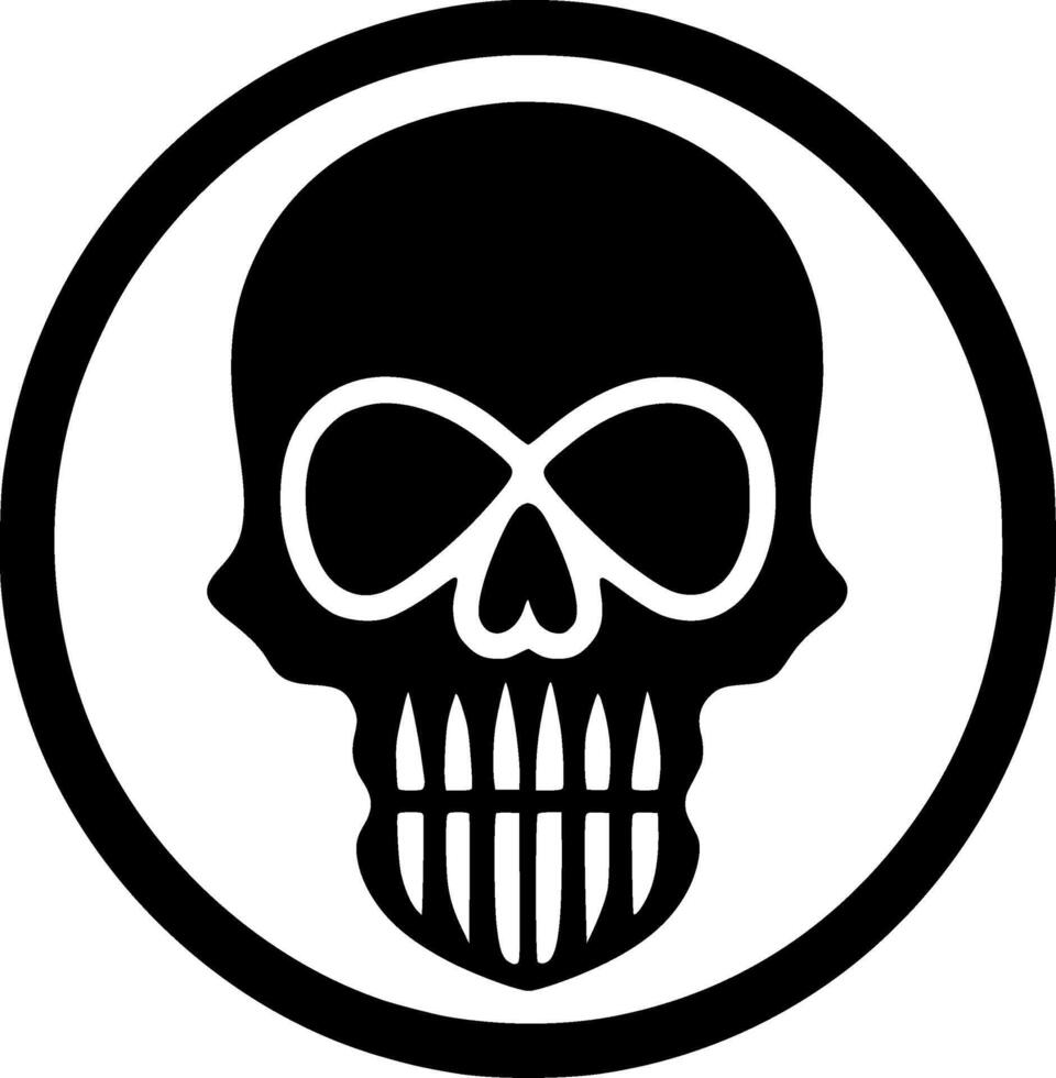 Death, Minimalist and Simple Silhouette - illustration vector