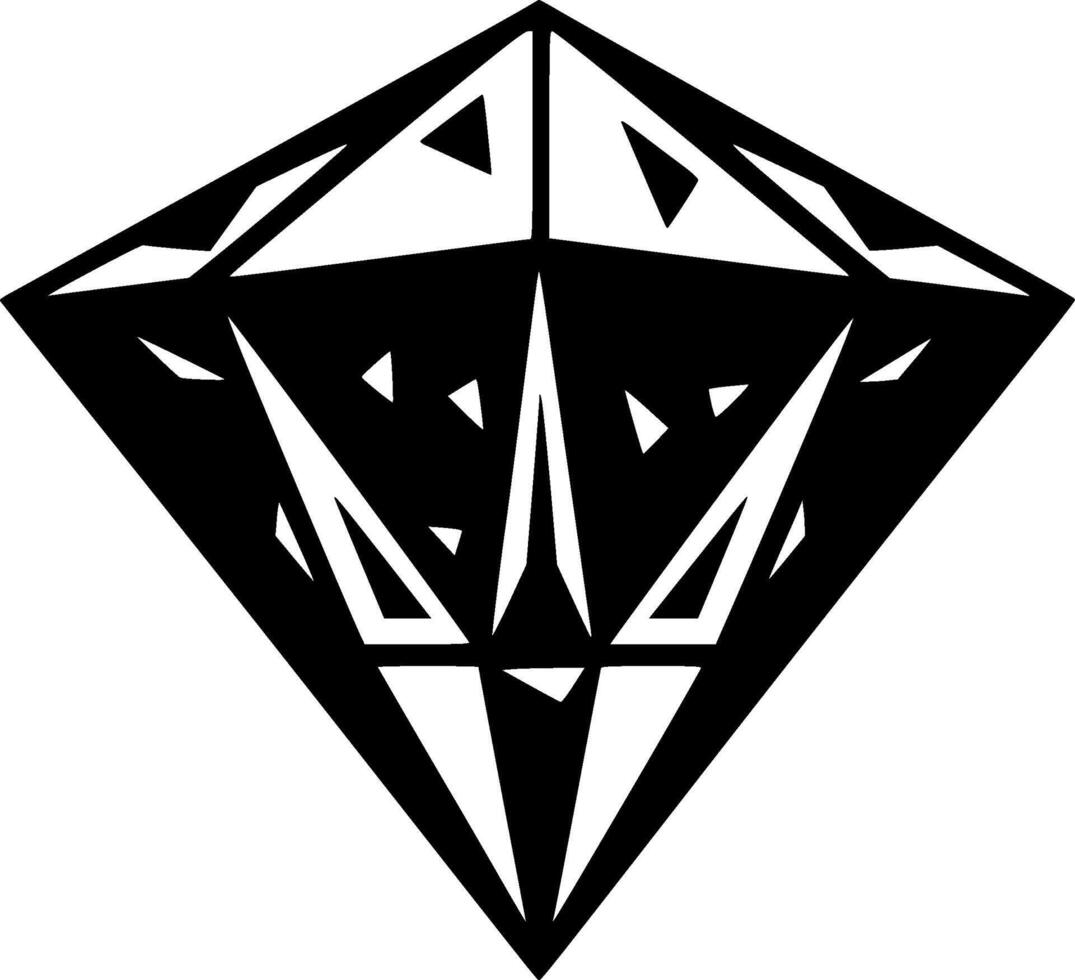 Diamond - Minimalist and Flat Logo - illustration vector