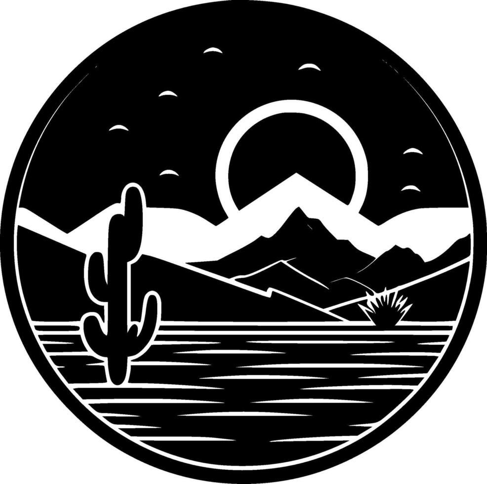 Desert - High Quality Logo - illustration ideal for T-shirt graphic vector