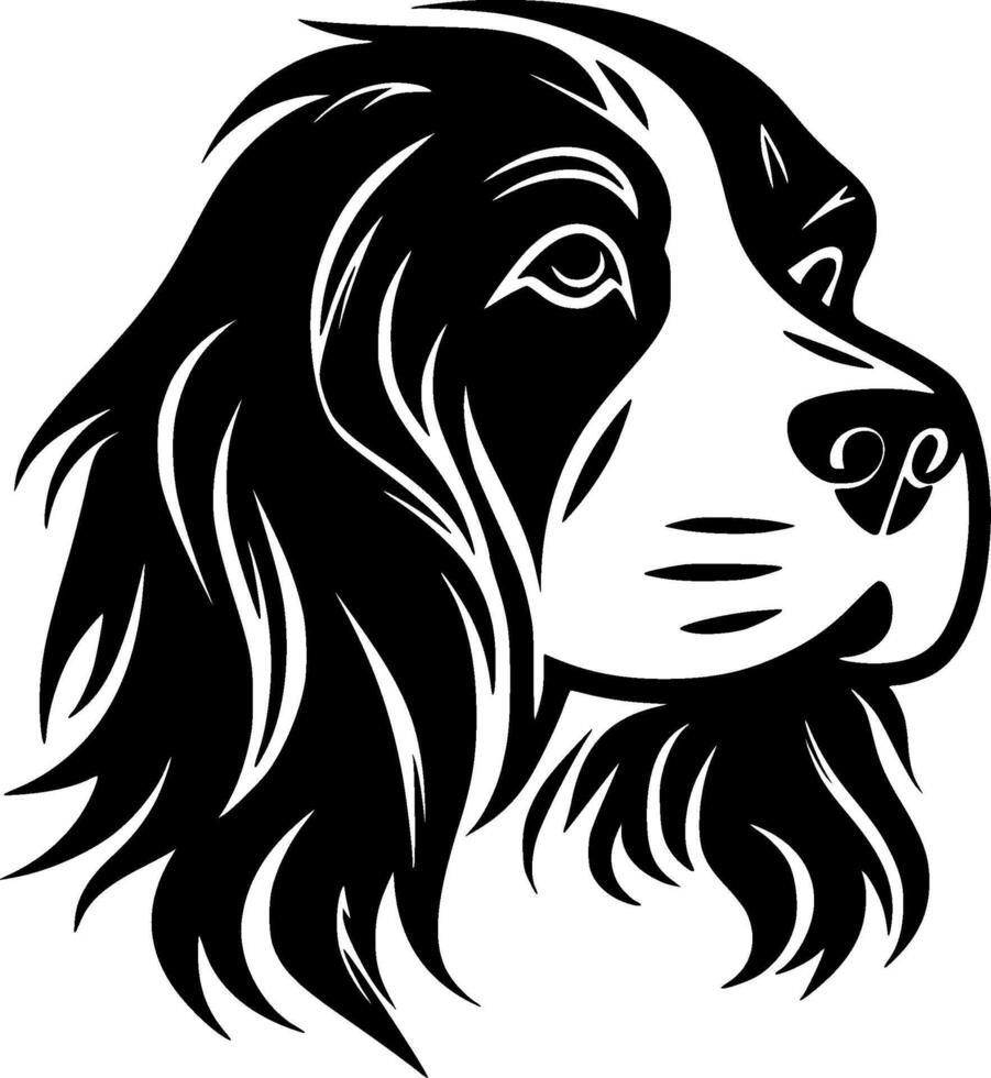 Dog - Black and White Isolated Icon - illustration vector