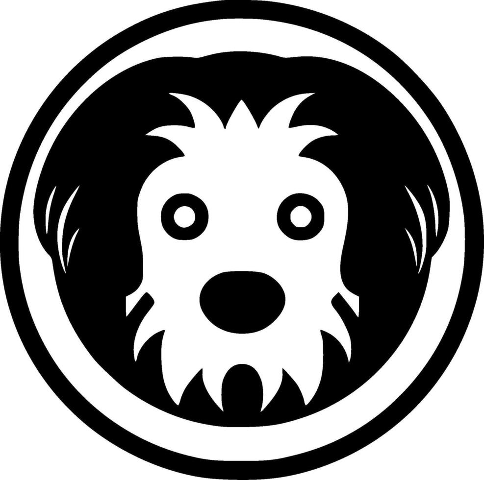 Dog - Minimalist and Flat Logo - illustration vector