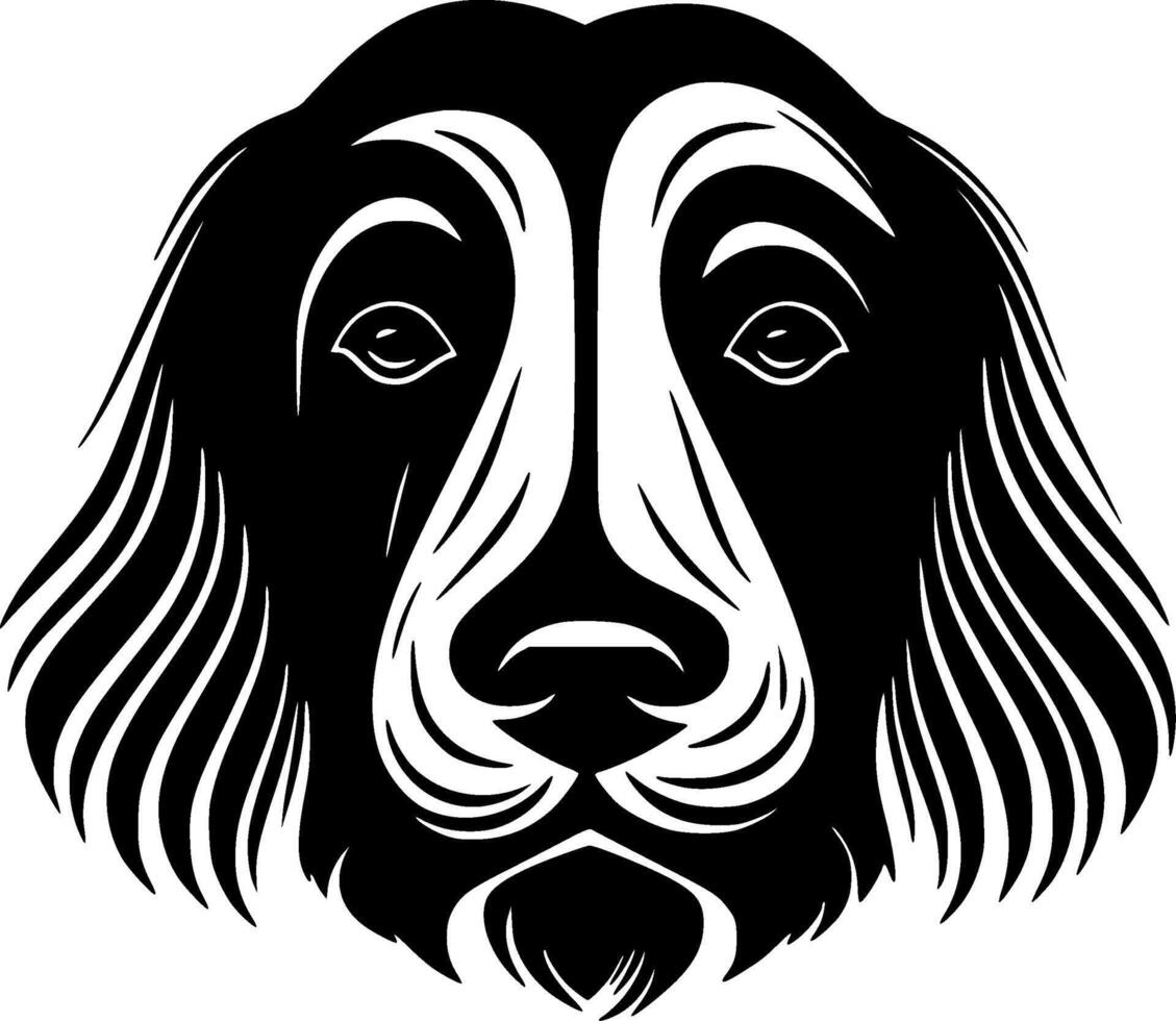 Dog, Minimalist and Simple Silhouette - illustration vector