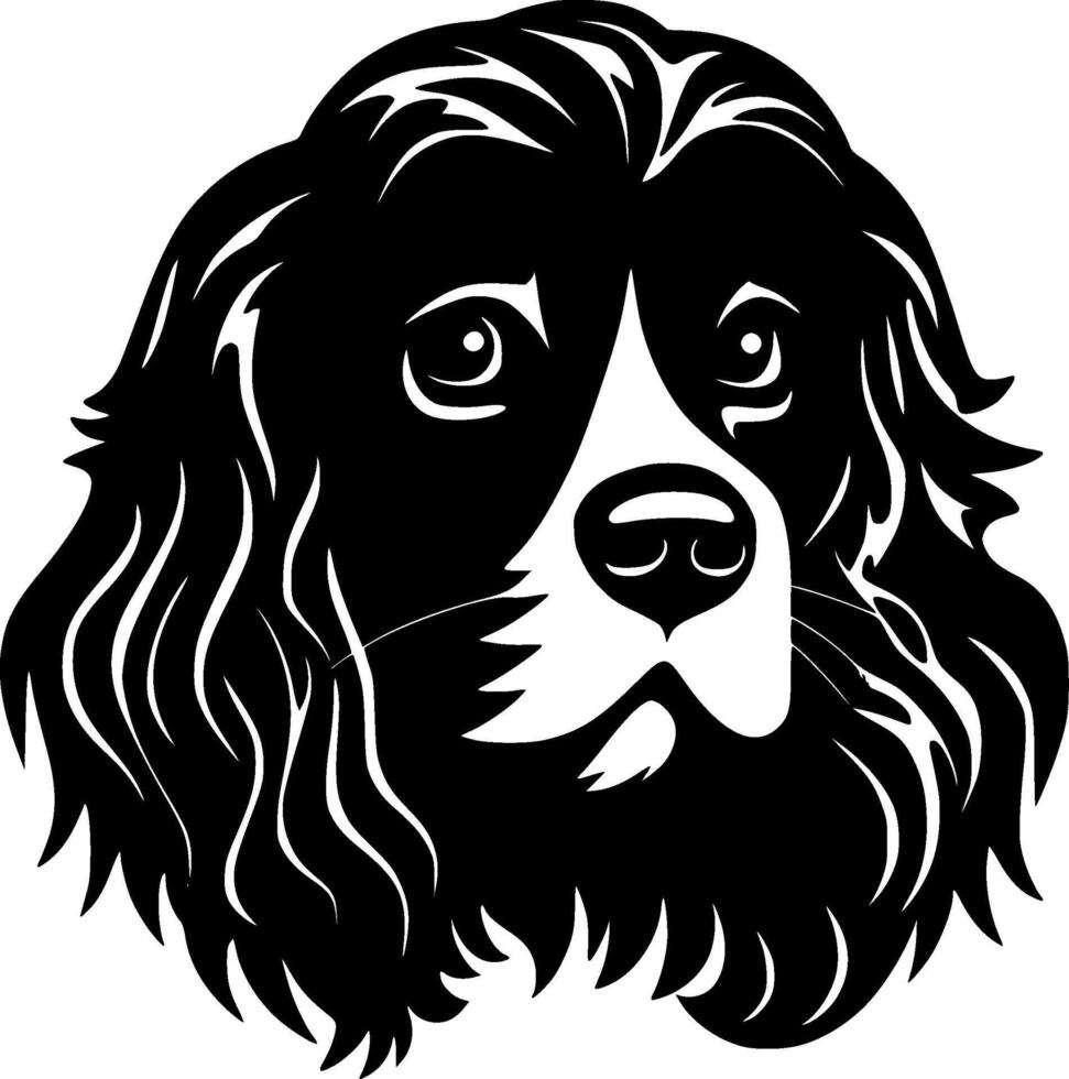 Dog - Black and White Isolated Icon - illustration vector