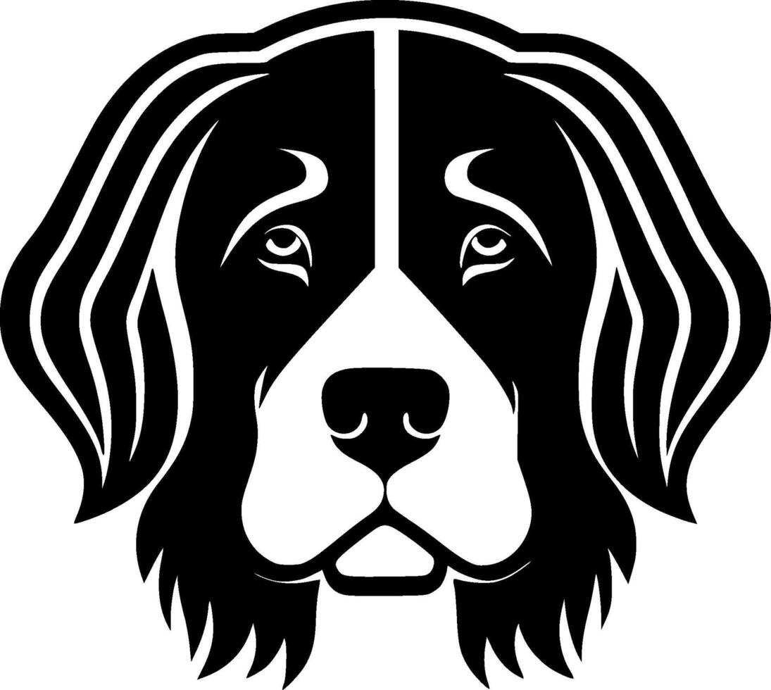Dog - Black and White Isolated Icon - illustration vector