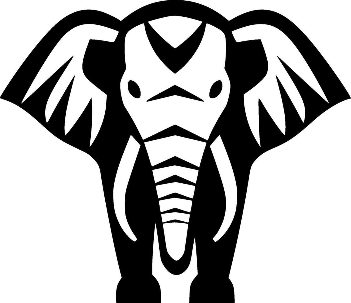 Elephant - Minimalist and Flat Logo - illustration vector