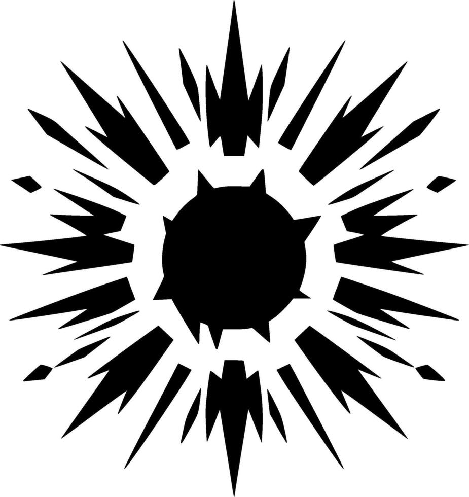 Explosion - Minimalist and Flat Logo - illustration vector