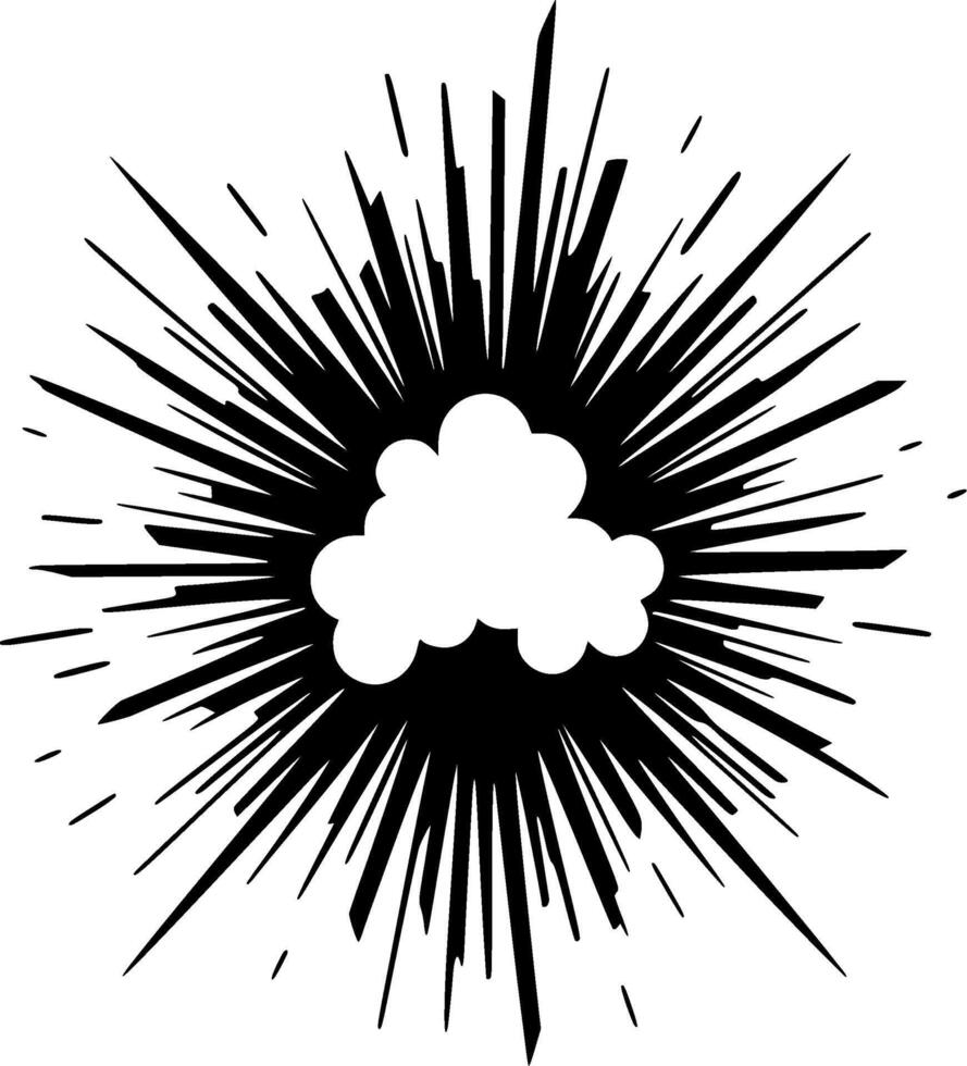 Explosion - Minimalist and Flat Logo - illustration vector