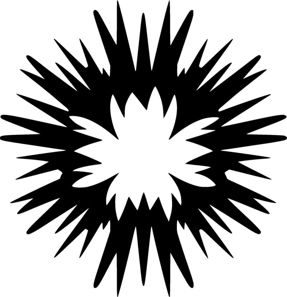 Explosion, Minimalist and Simple Silhouette - illustration vector