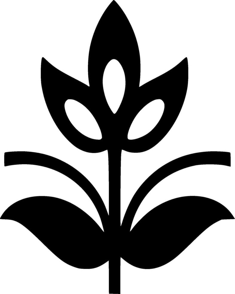 Flower, Minimalist and Simple Silhouette - illustration vector