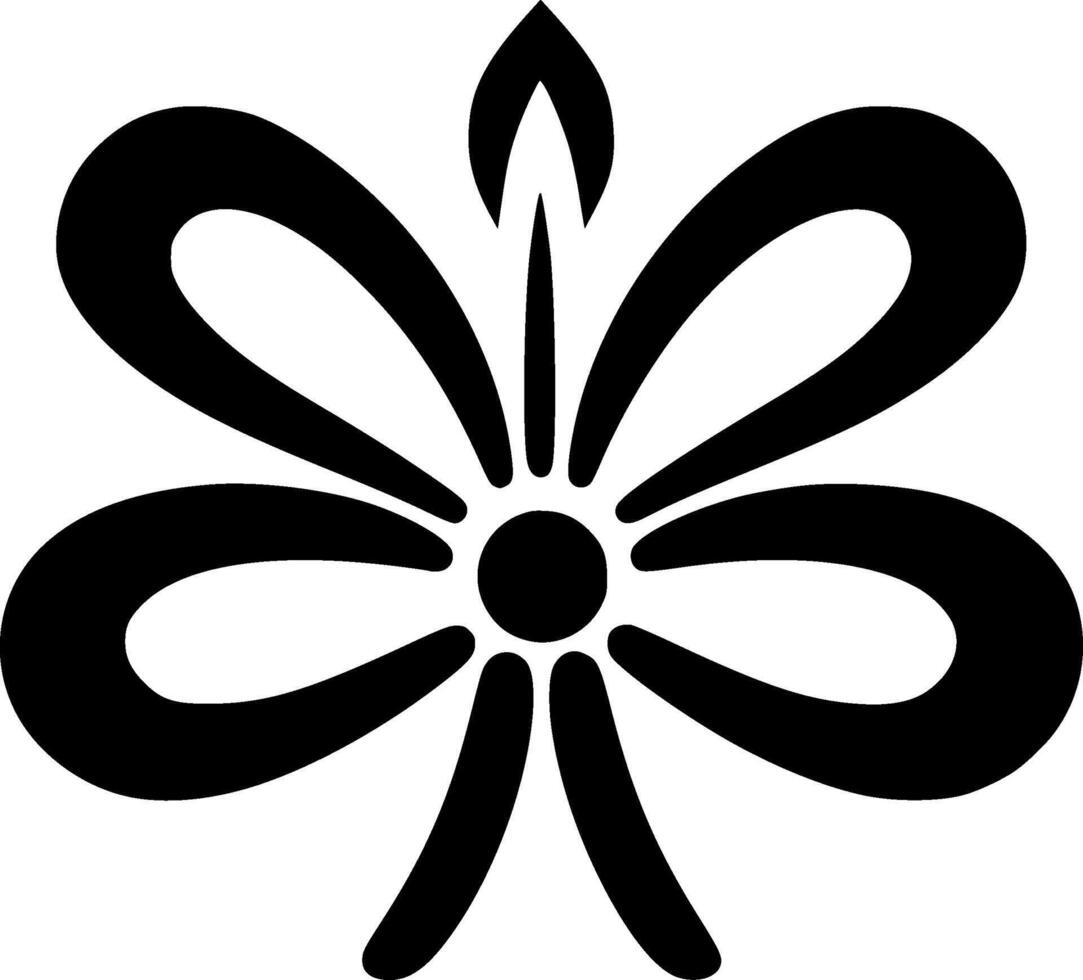 Flower - Minimalist and Flat Logo - illustration vector