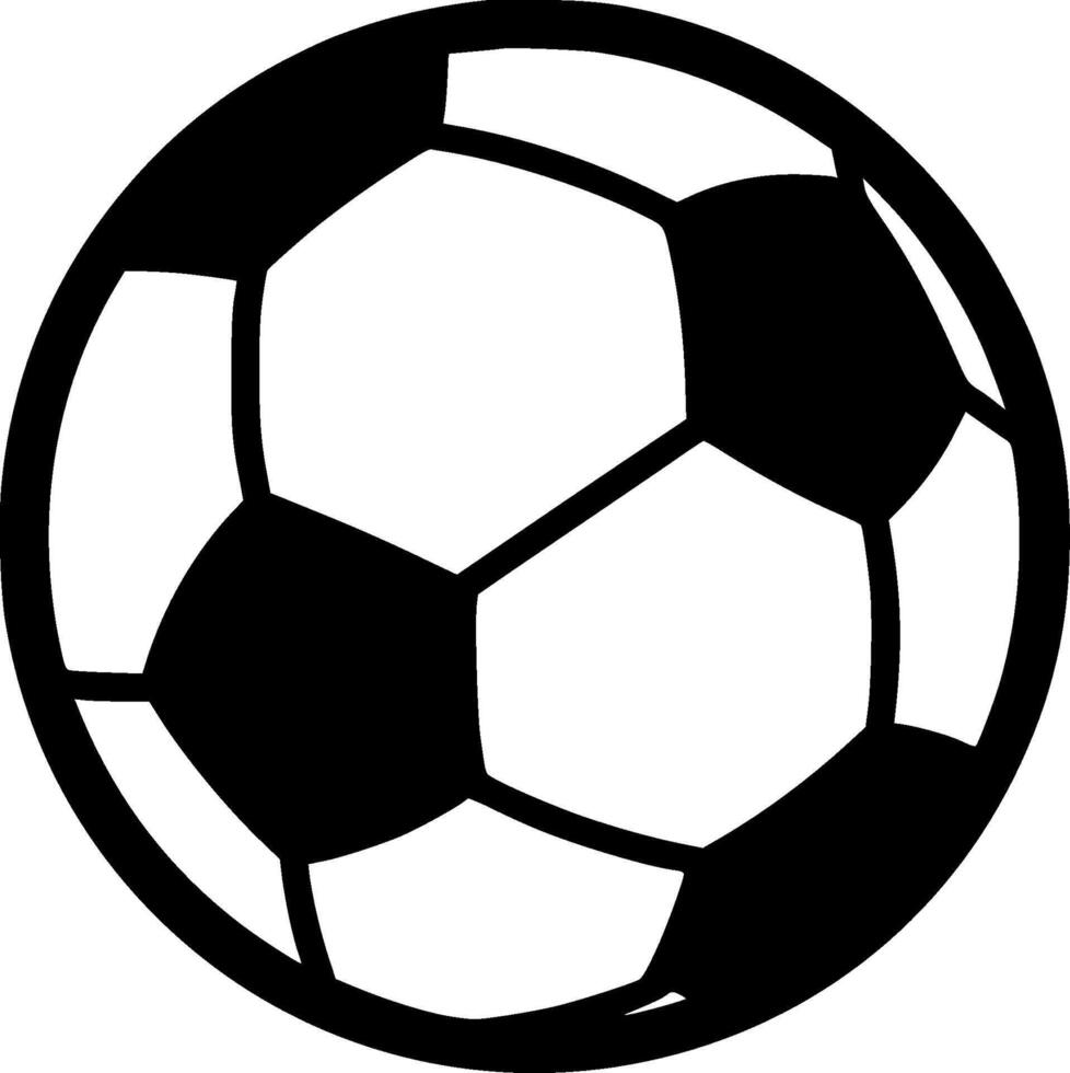 Football, Minimalist and Simple Silhouette - illustration vector
