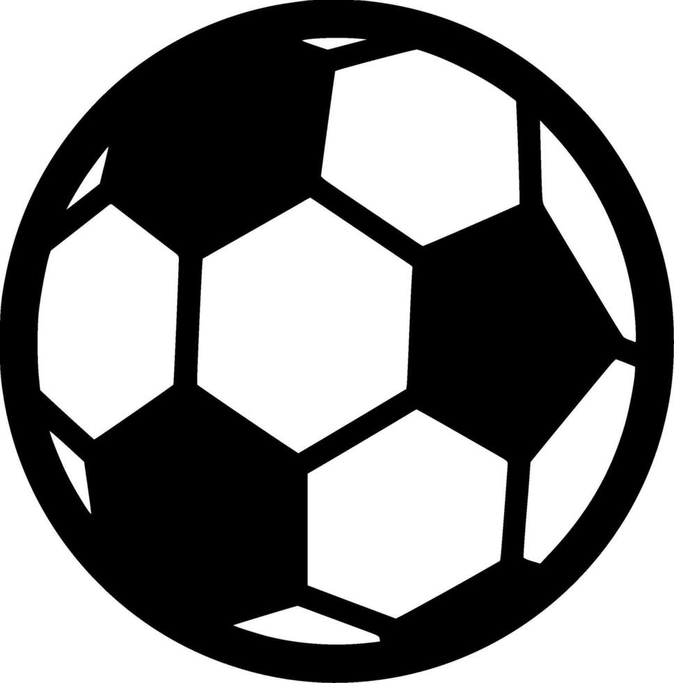 Football, Minimalist and Simple Silhouette - illustration vector