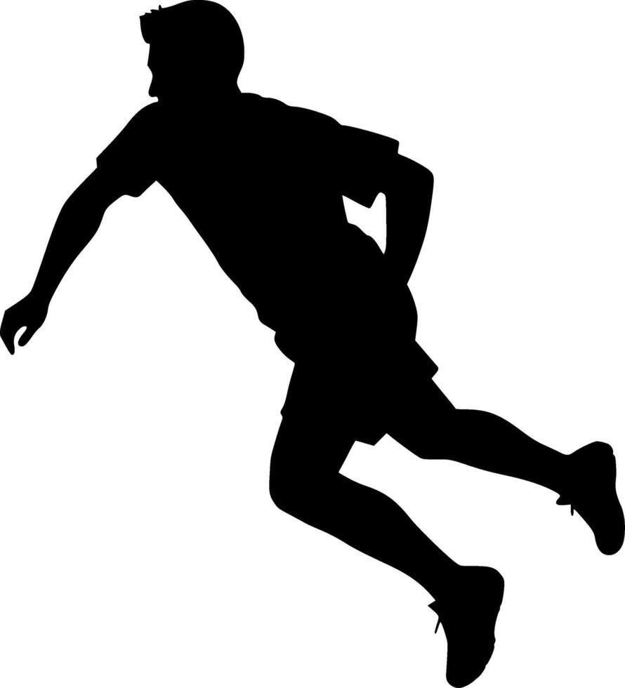Football, Minimalist and Simple Silhouette - illustration vector