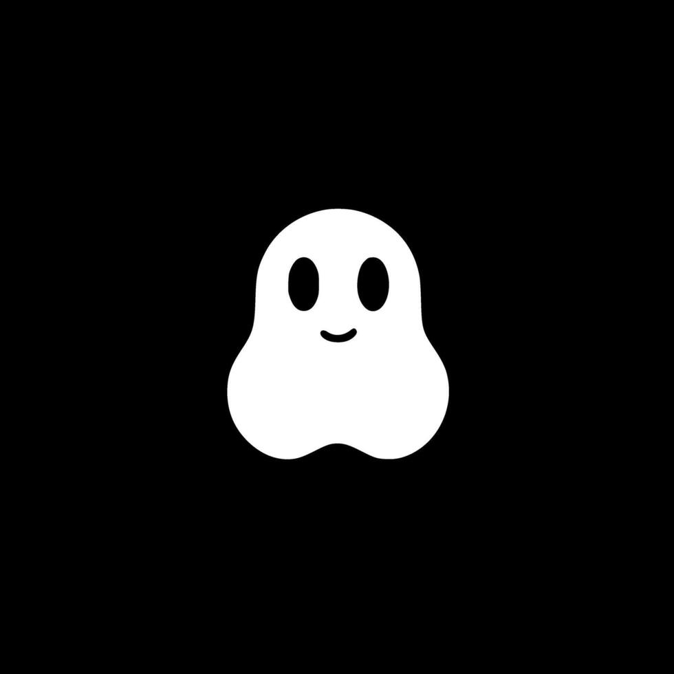 Ghost, Minimalist and Simple Silhouette - illustration vector