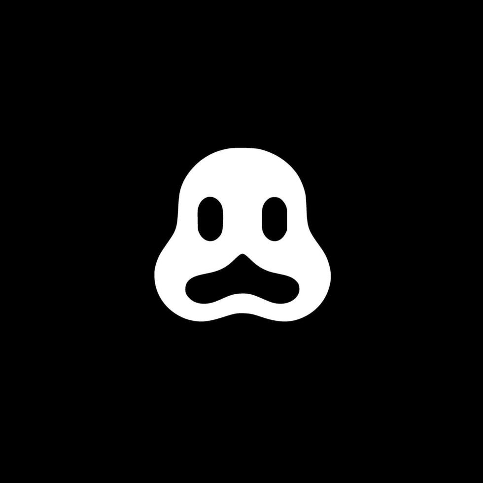 Ghost, Minimalist and Simple Silhouette - illustration vector