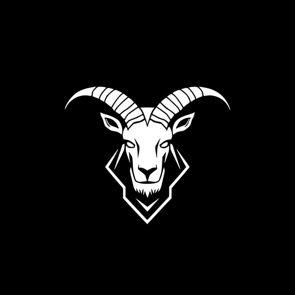 Goat, Minimalist and Simple Silhouette - illustration vector